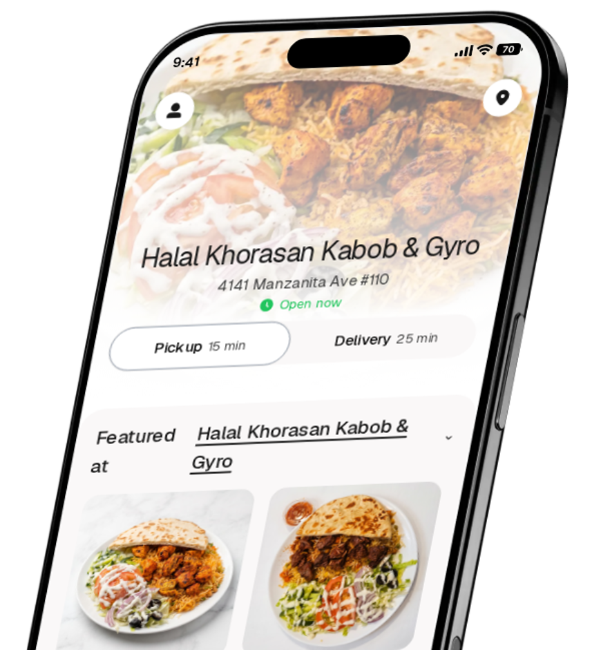 Halal Khorasan Kabob & Gyro app preview