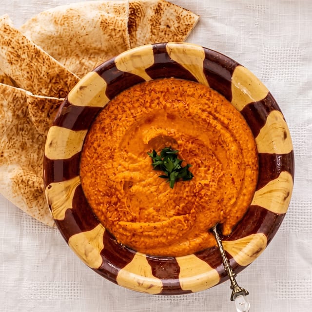 Red Pepper Hummus.
