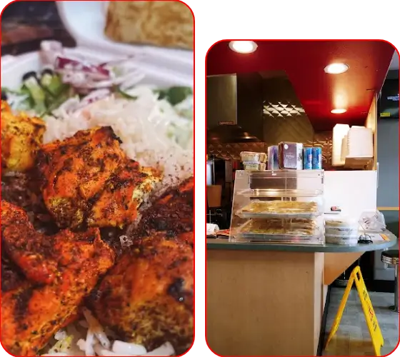 Halal chicken wings with spicy sauce