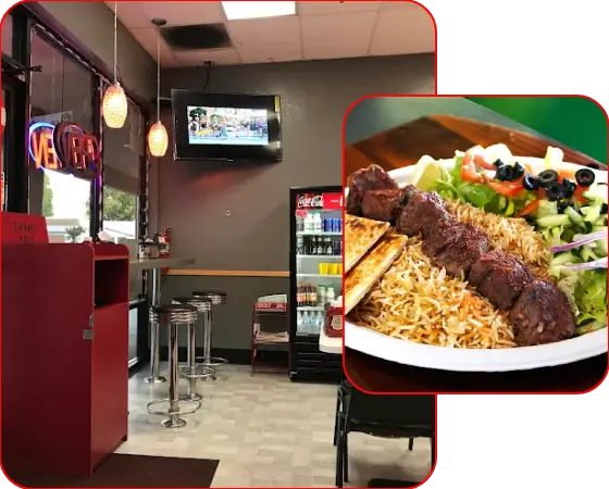 Family dining at Halal Khorasan Kabob & Gyro