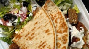 Halal Khorasan Kabob & Gyro _Falafel Plate